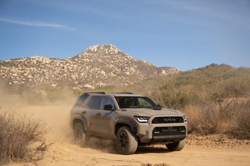 2025 Toyota 4Runner in the dirt