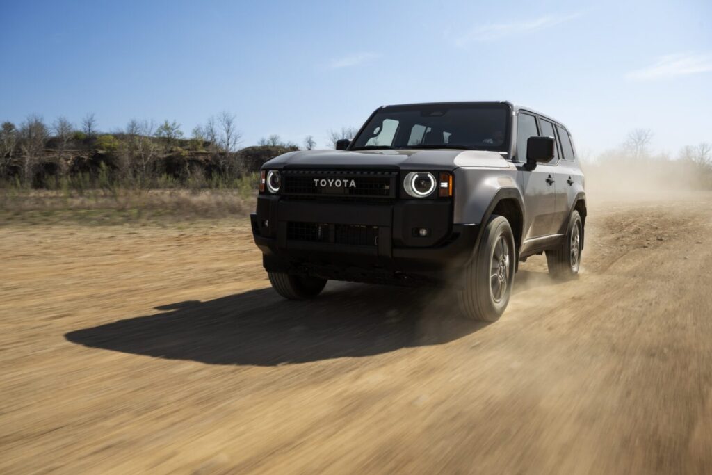 2025 Toyota Land Cruiser in the dirt
