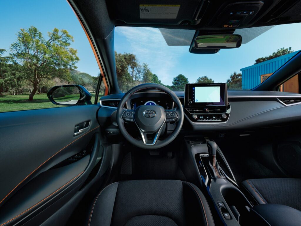 2026 Corolla Hatchback FX view of cockpit
