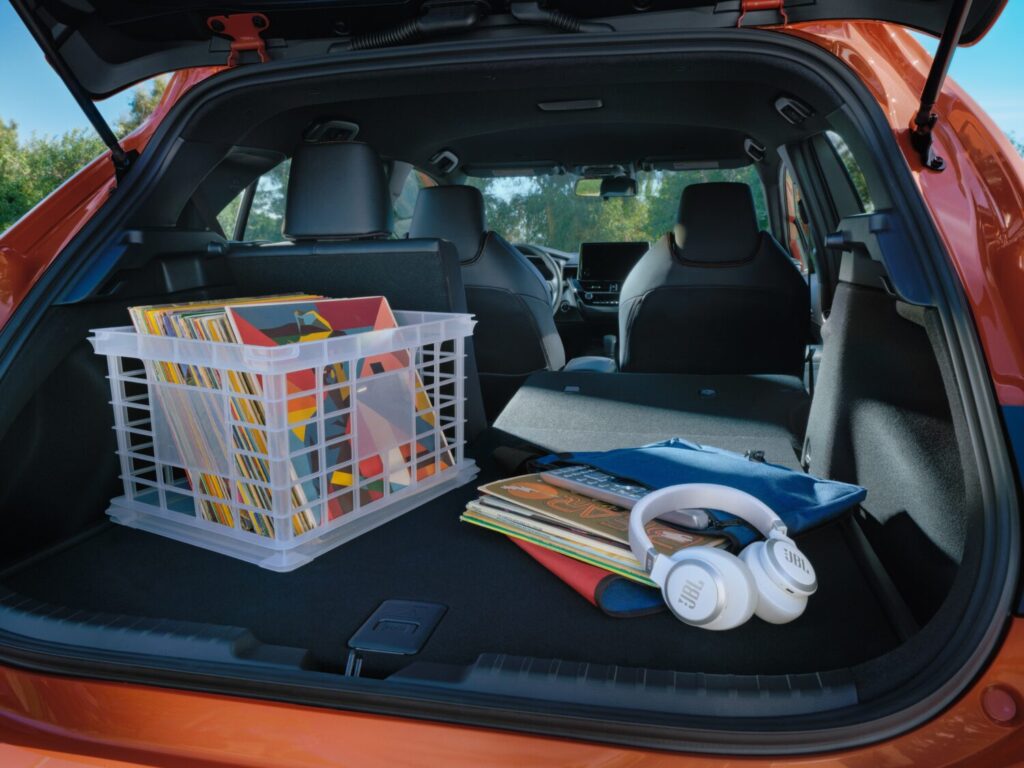 2026 Corolla Hatchback FX view of trunk space
