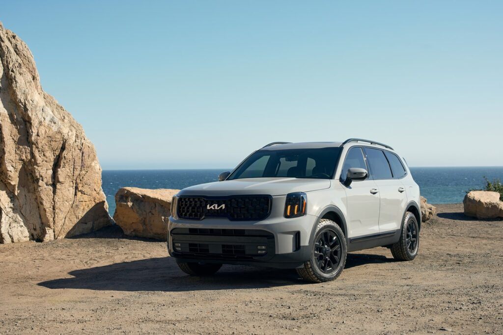 2025 Kia Telluride parked at the beach