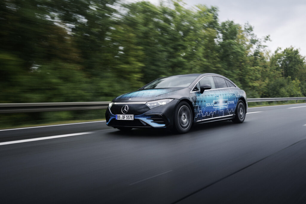 Long-distance test successfully completed: EQS with solid-state battery covers 1,205 km on a single charge