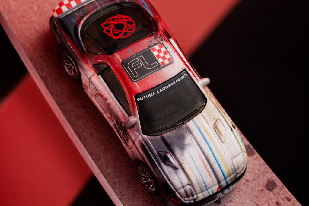 The Hot Wheels x Futura Mitsubishi 3000GT VR-4 die-cast car 
