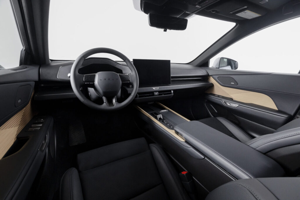 Interior cabinet view of the 2026 Lexus ES 500 E all-wheel