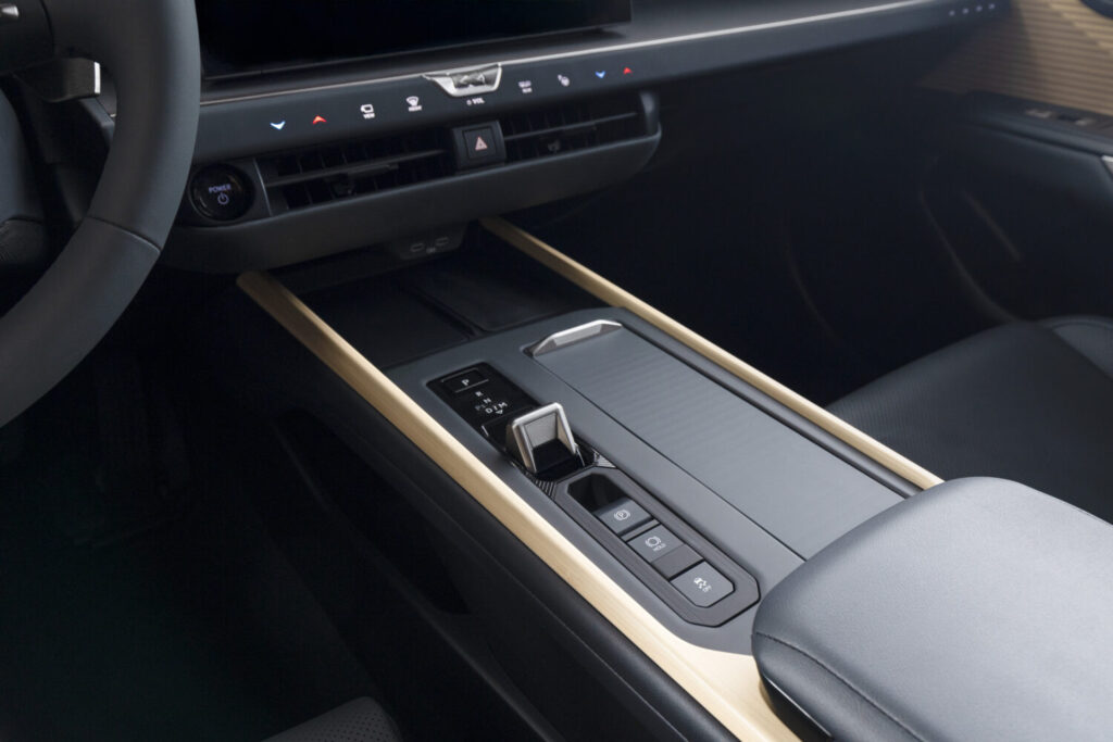Shifter of the 2026 Lexus ES 500e AWD