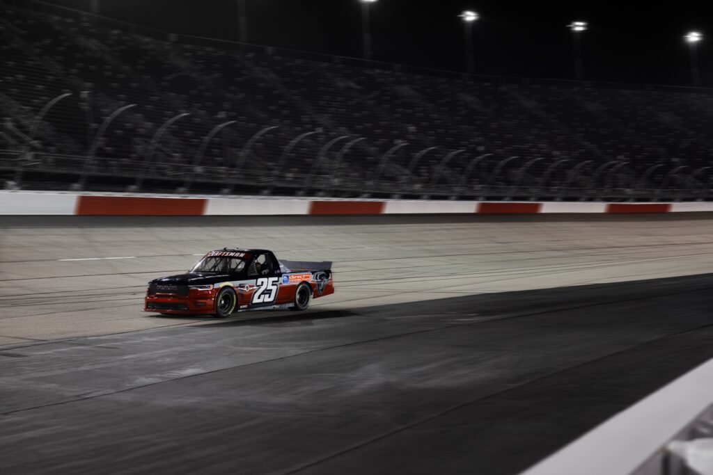 Ram 1500 concept NASCAR truck racing around the track