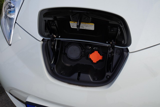 Nissan Leaf Plugged in Charging