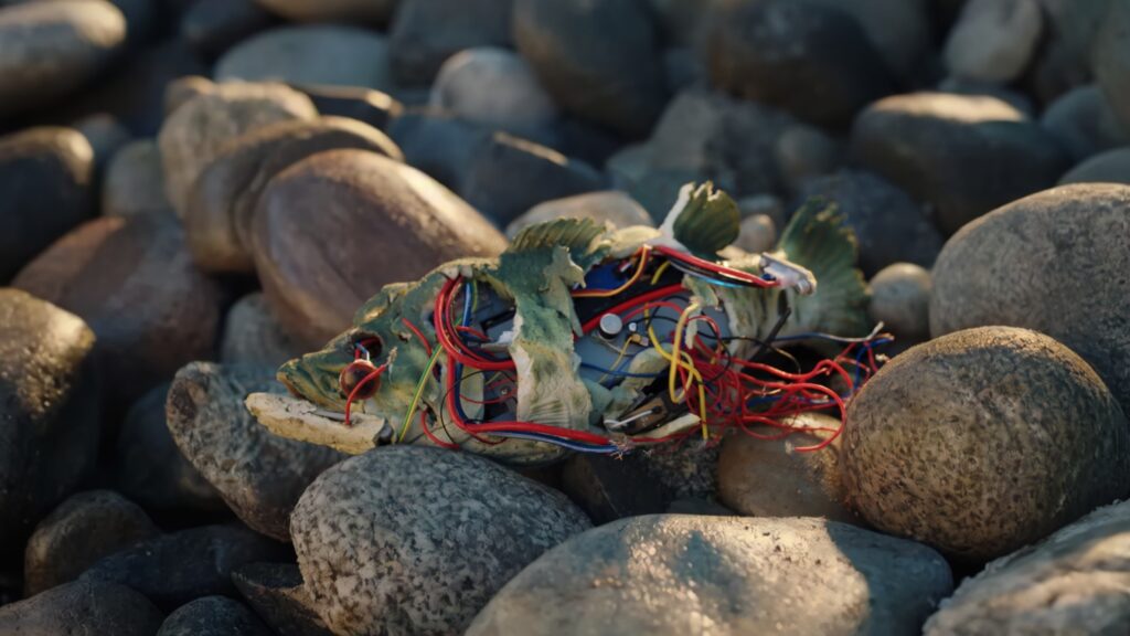 A gutted Big Mouth Billy Bass