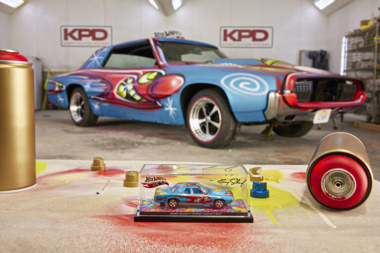kenny-scharf (personality and artist) hot-wheels (brand) custom-tbird (car type) art-car (theme)