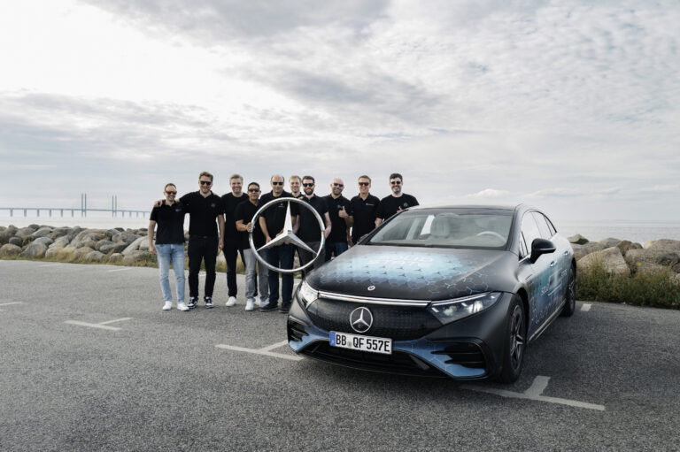 Long-distance test successfully completed: EQS with solid-state battery covers 1,205 km on a single charge