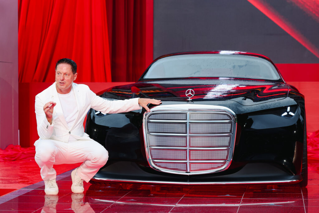 Chief Design Officer Gorden Wagener at the world premiere of the Vision Iconic Shanghai 2025.