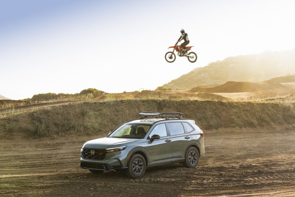 2026 Honda CR-V TrailSport with 2025 Honda CRF250RWE - Carlsbad Media Drive