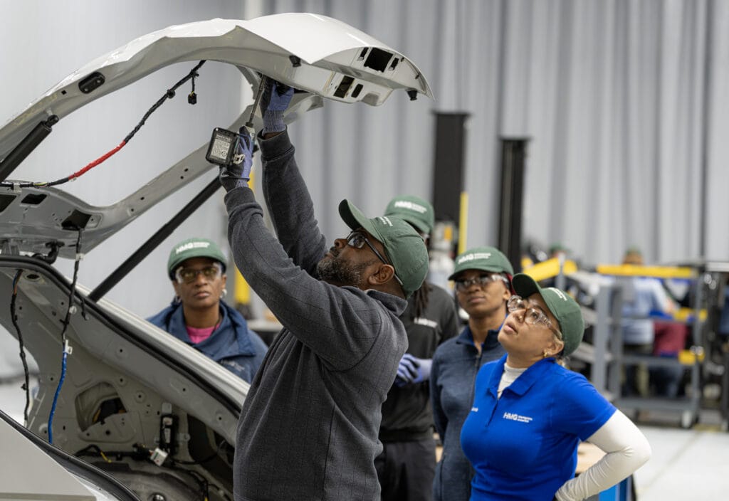 Hyundai Meta plant workers building vehicles  yes, Savannah, Georgia