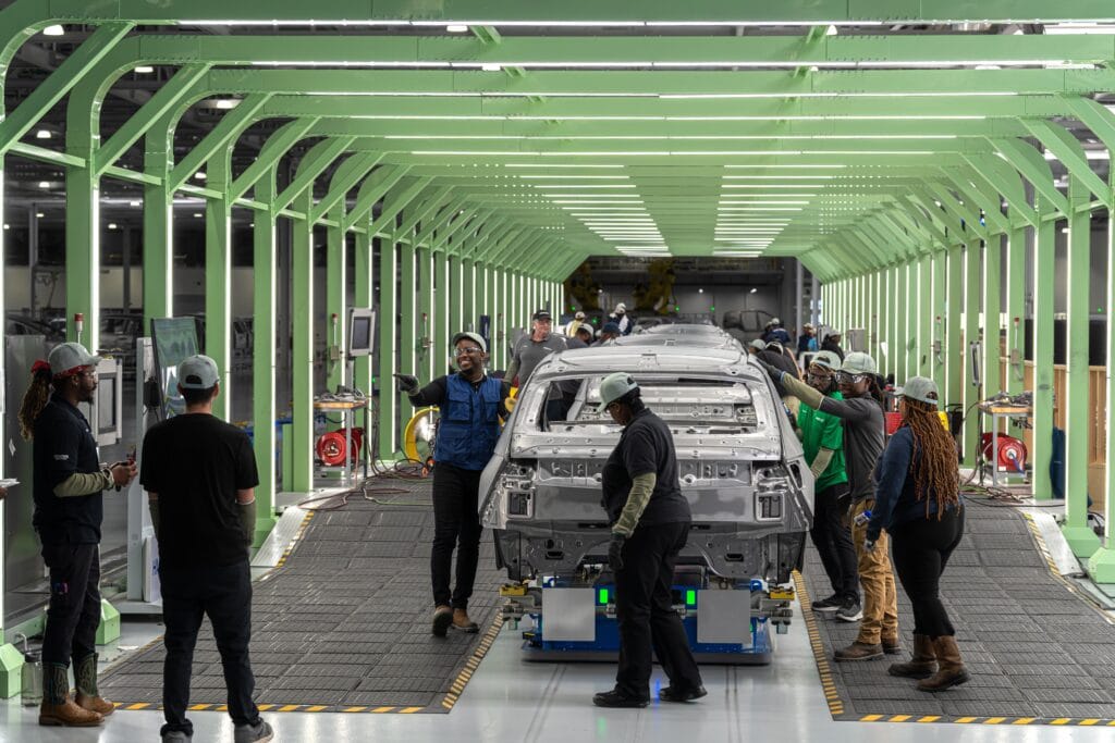 Hyundai Meta plant workers building vehicles  yes, Savannah, Georgia