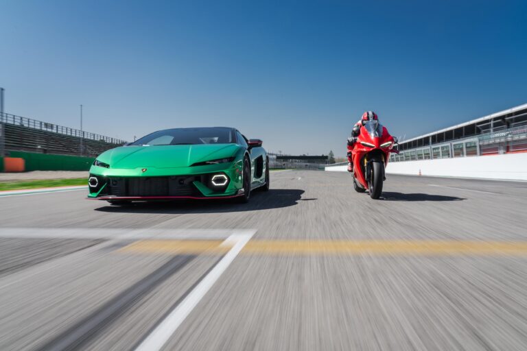 2026 Lamborghini Temerario vs. Ducati Panigale V4: Italy’s Most Unhinged Family Argument Hits the Drag Strip