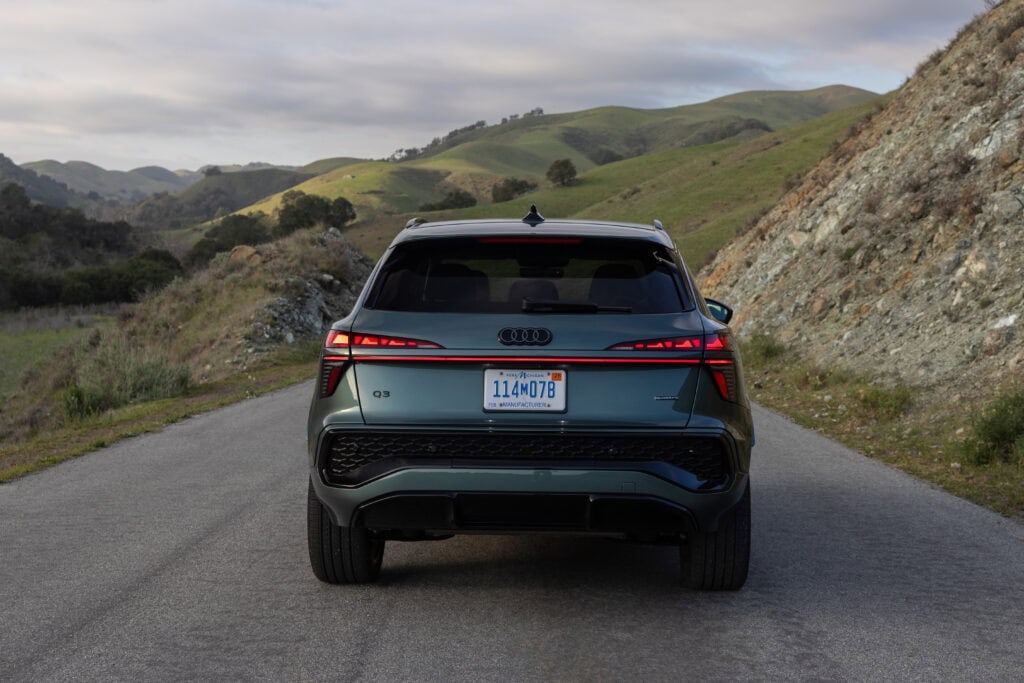 Looking at the rear end of the 2026 Audi Q3