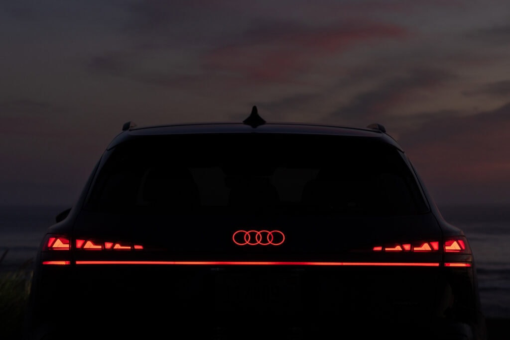 2026 Audi Q3 rear lights at night