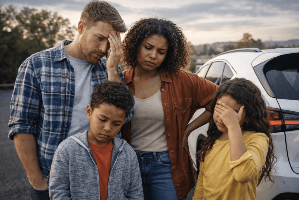 Family regretting car purchase