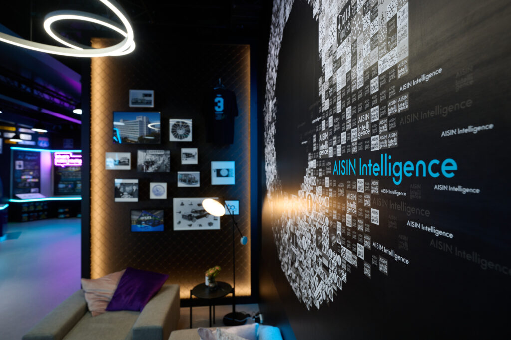 AISIN Booth at the Tokyo mobility show in Tokyo Japan