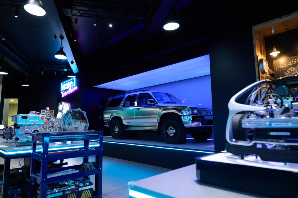 AISIN Booth at the Tokyo mobility show in Tokyo Japan