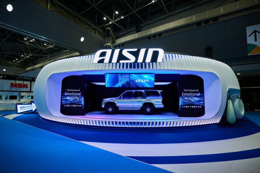 AISIN Booth at the Tokyo mobility show in Tokyo Japan