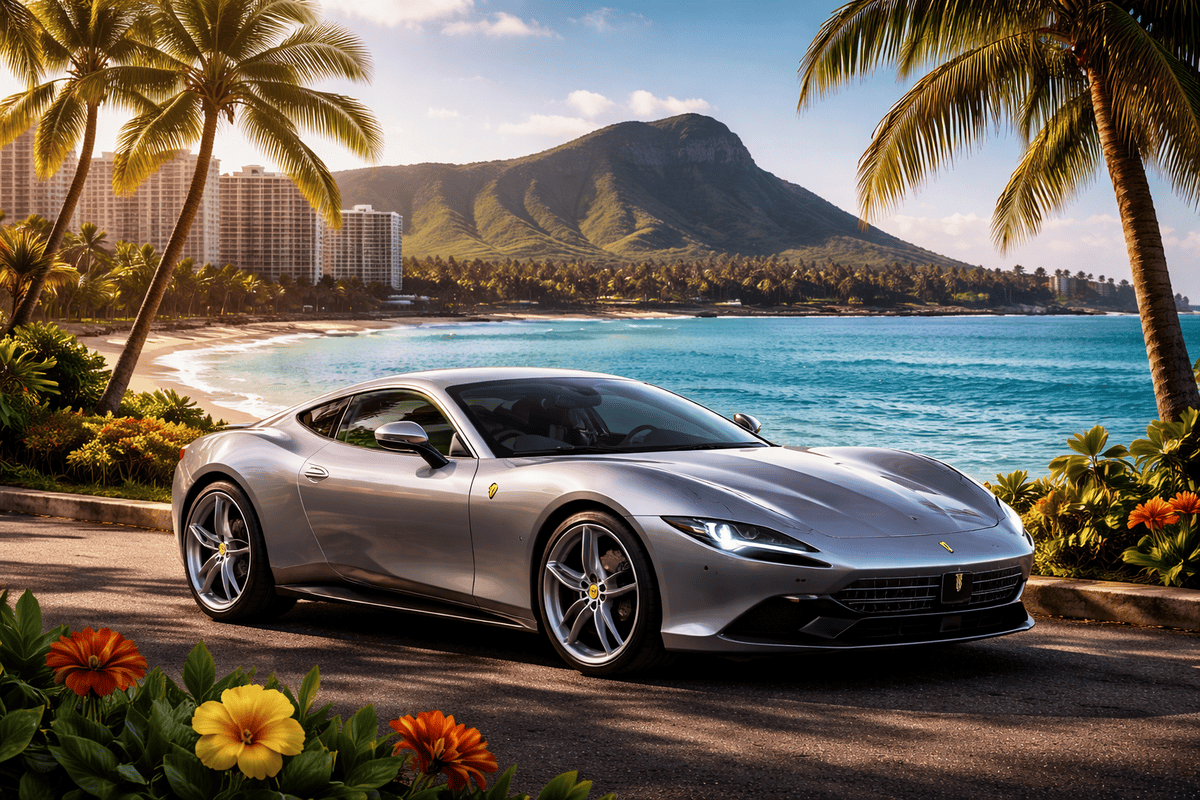 Ferrari Roma in Hawaii