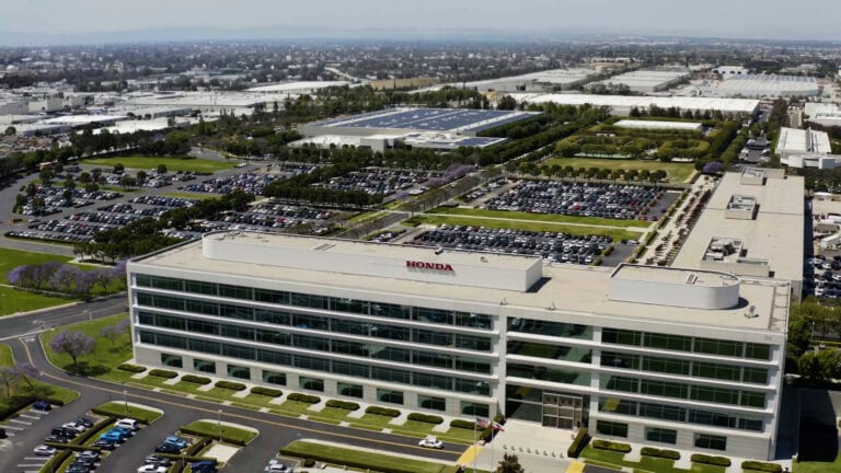 An overhead view of Honda's U.S. Sales Headquarters_CarbonNeutral building Certification
