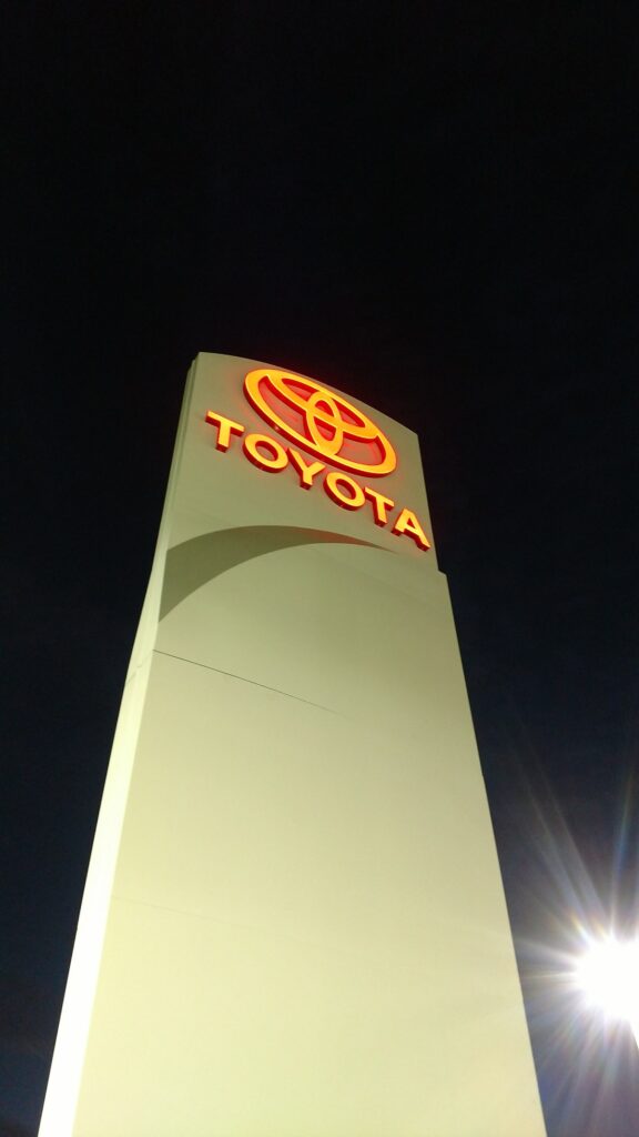 Toyota Dealership Sign