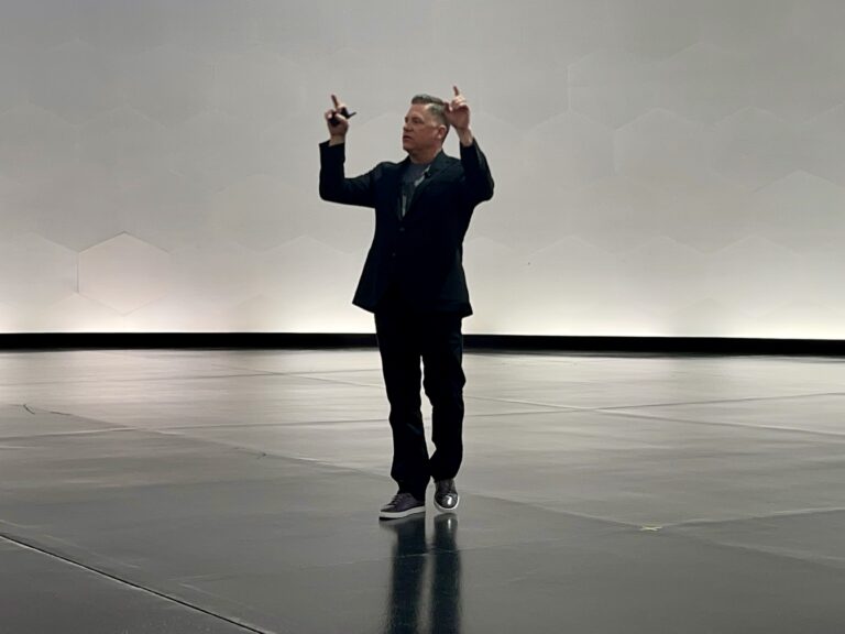 Rams CEO Tim Kuniskis presenting the new Hemi