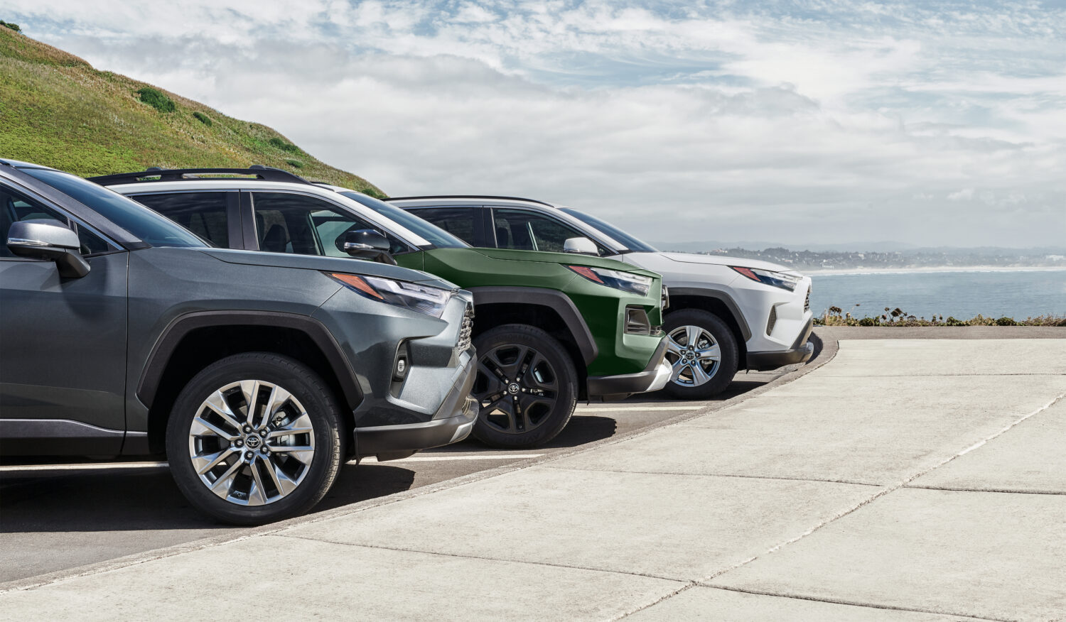 Row of New 2025 Toyota Rav4's