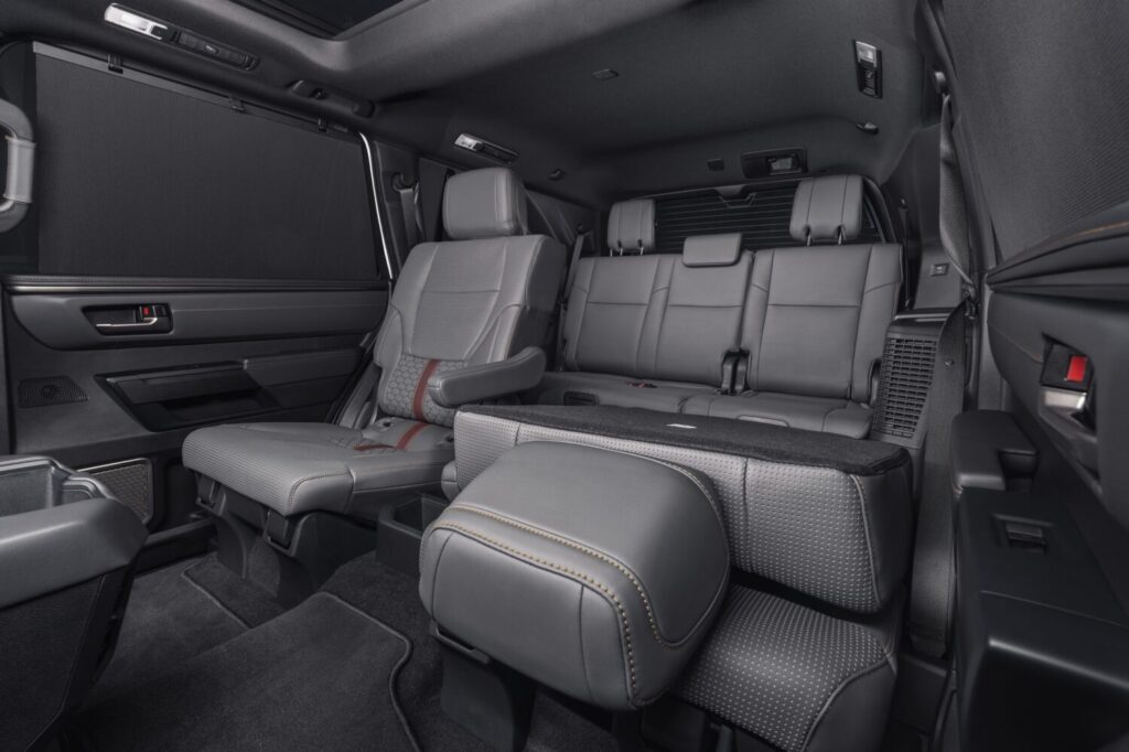 2026 Toyota Sequoia TRD inside seating configuration