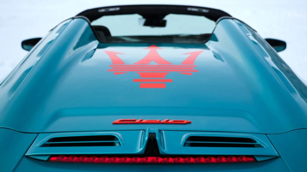 Maserati MCPura Cielo Frozen Magma rear