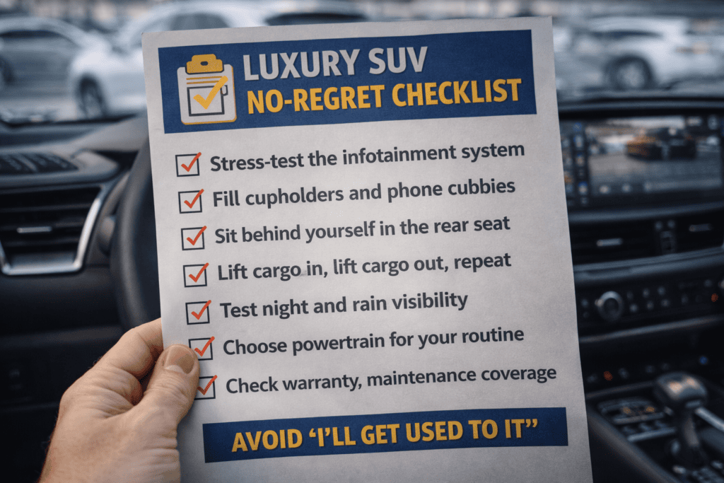 No regret checklist