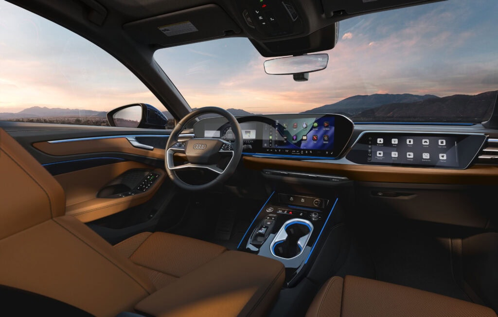 Interior view of the 2026 Audi A6