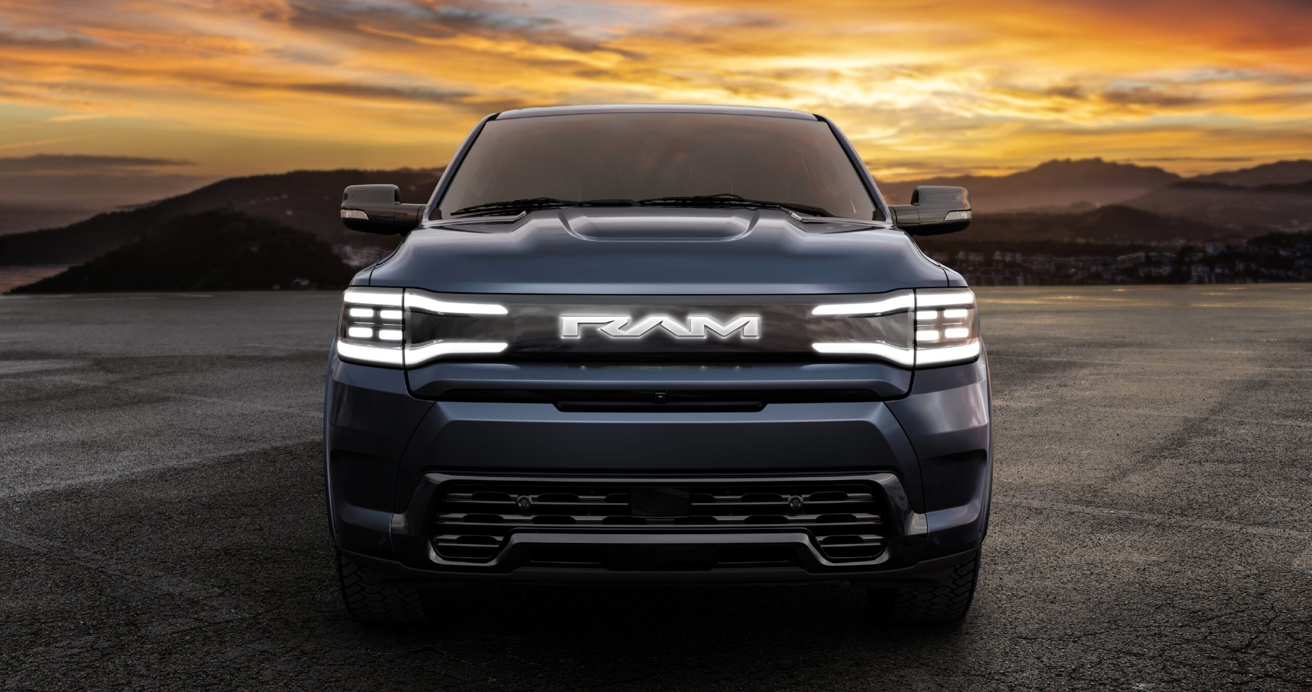 2025 ram 1500 REV from the front