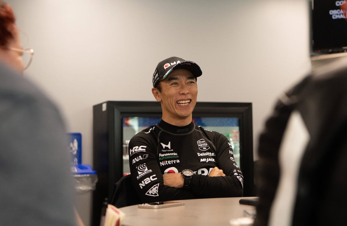 Takuma Sato at the Indy 500