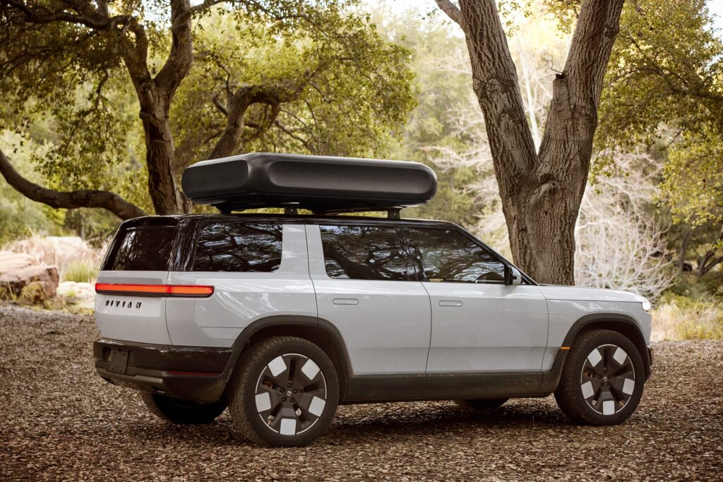 Rivian R2 camping