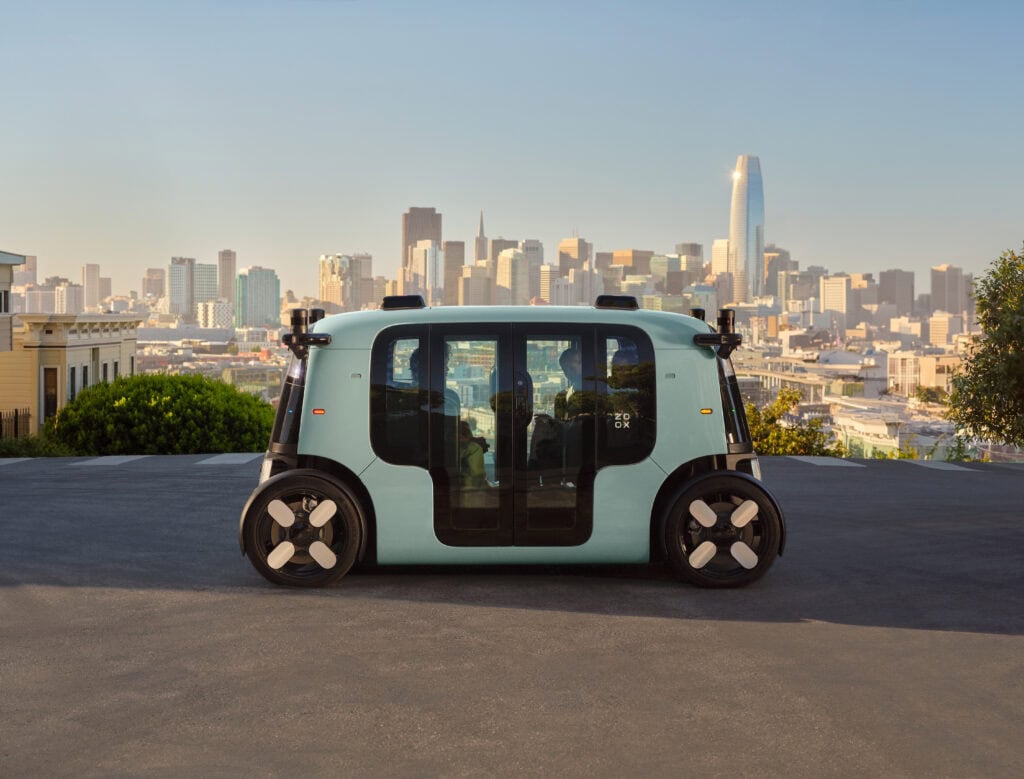 Zoox robotaxi on the streets of San Francisco