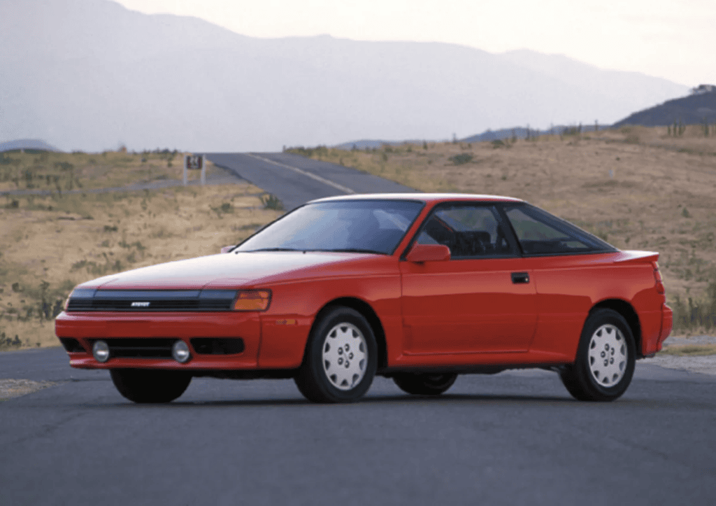 1980's Toyota Vehicle parked on a road