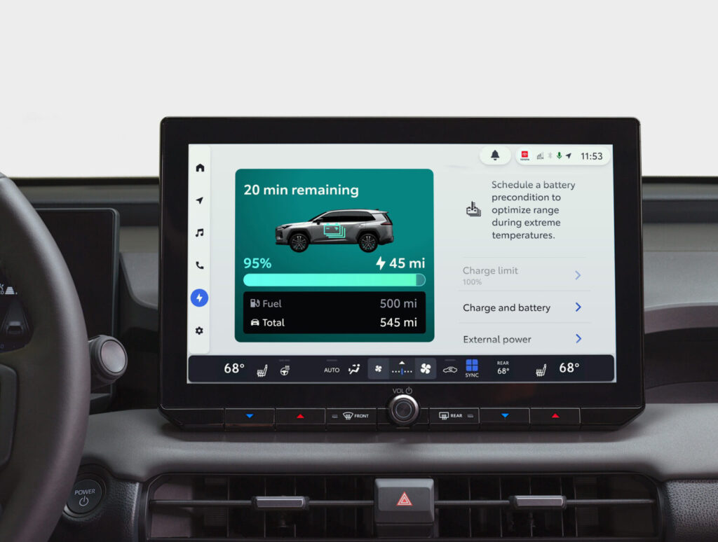 Toyota audio multimedia EV domain