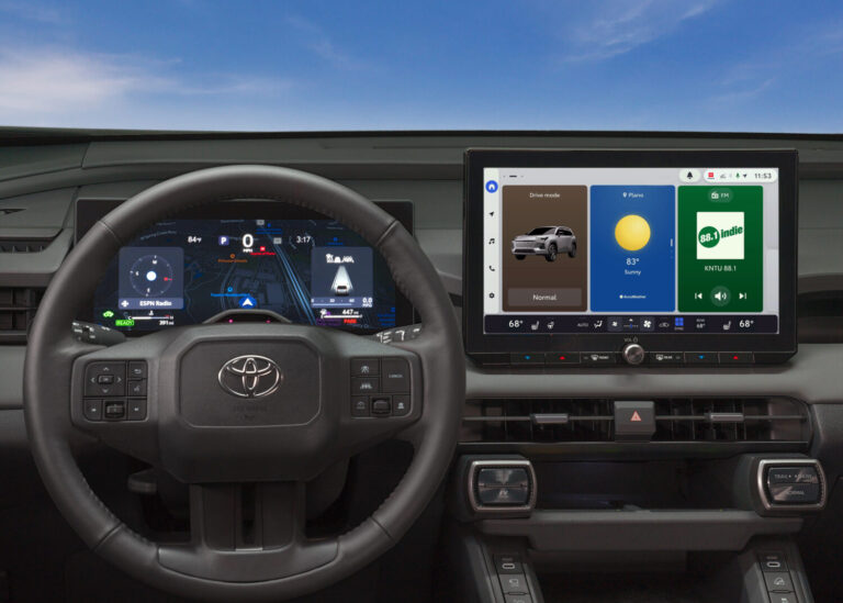 Toyota Audio Multimedia Home Screen
